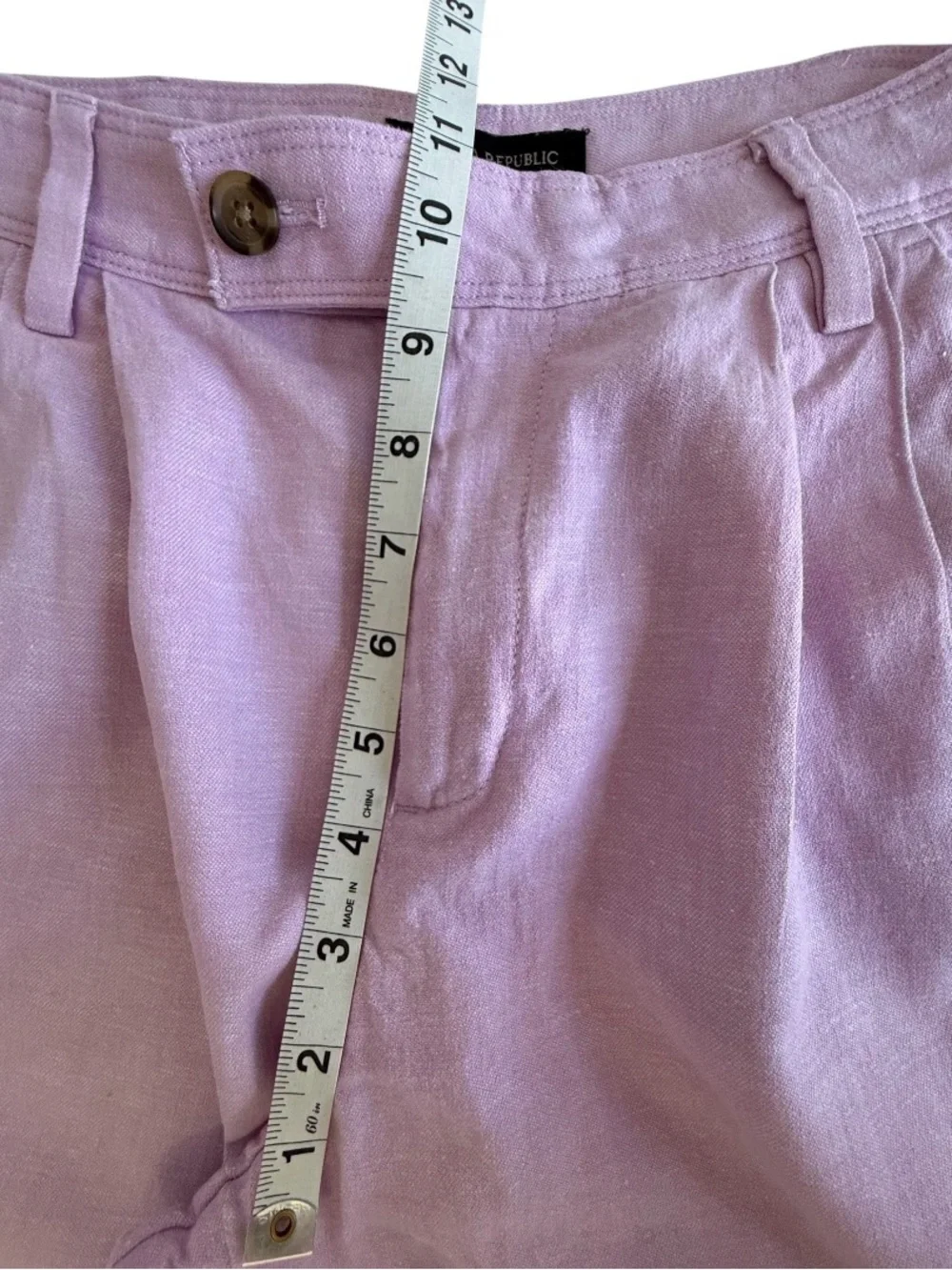 Banana Republic Linen Blend Wide Leg Pants Petite 4 Lavender Resort Coastal - Picture 8 of 9
